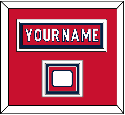 Washington Nameplate & Jersey Logo Patch - Home Red - Premier Tier 1