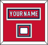 Washington Nameplate & Jersey Logo Patch - Home Red - Triple Mat 1