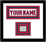 Washington Nameplate & 2018 Stanley Cup Champions Patch - Road White - Triple Mat 1