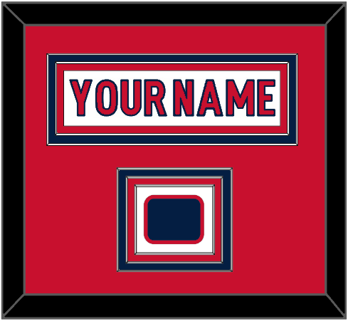 Washington Nameplate & Jersey Logo Patch - Road White - Triple Mat 1