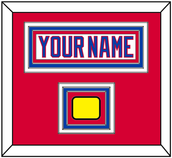 Washington Nameplate & 2011 Winter Classic Patch - White Jersey - Triple Mat 2