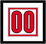 Canada Men’s Hockey Number - 2006 Olympics Home White - Double Mat 1