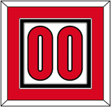 Canada Men’s Hockey Number - 2006 Olympics Home White - Double Mat 2