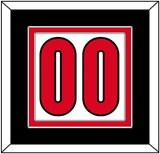 Canada Men’s Hockey Number - 2006 Olympics Home White - Double Mat 3