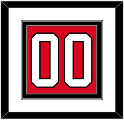 Canada Men’s Hockey Number - 2010 Olympics Road Red - Signature Tier 1