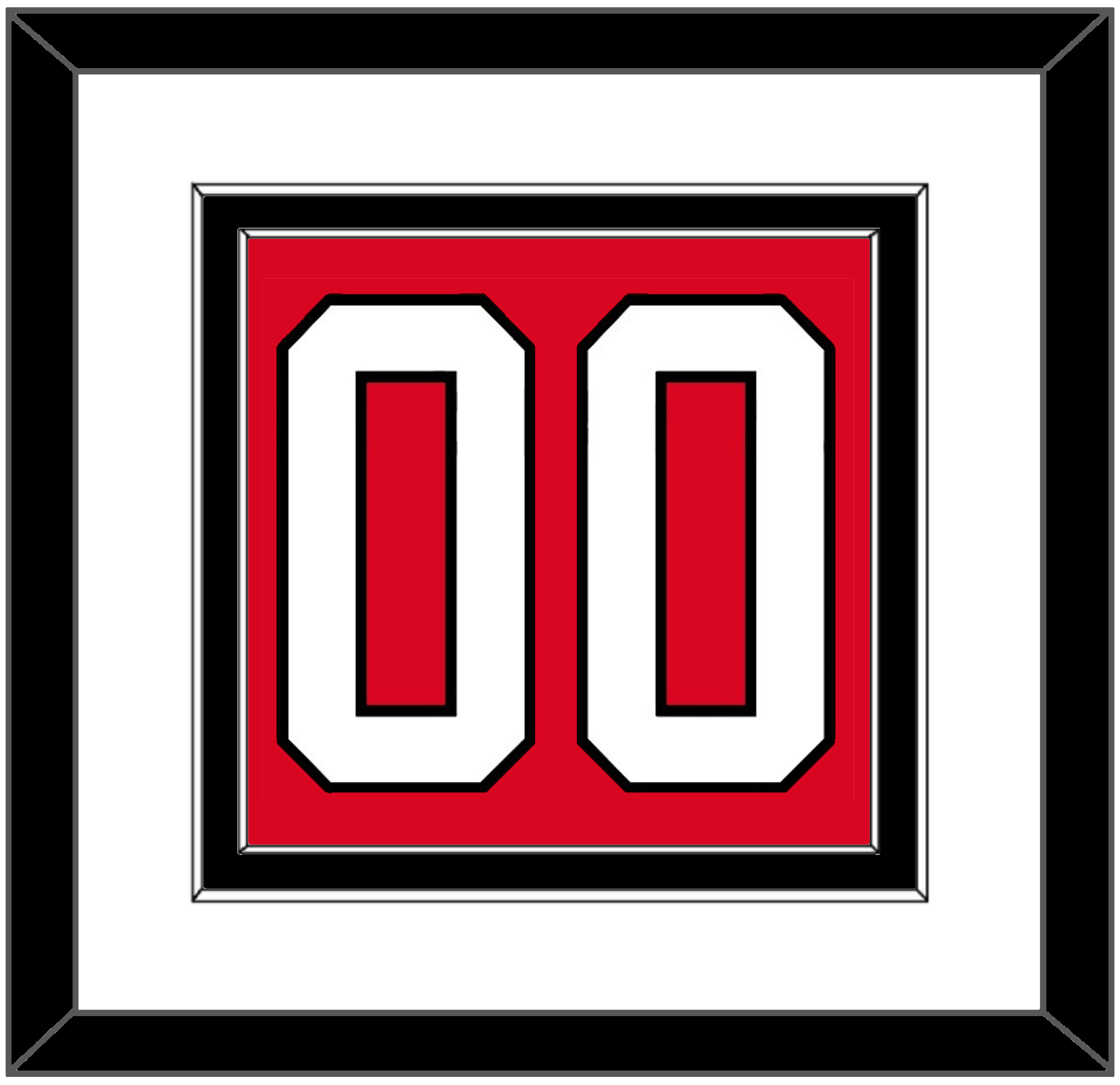 Canada Men’s Hockey Number - 2014 Olympics Road Red - Signature Tier 1