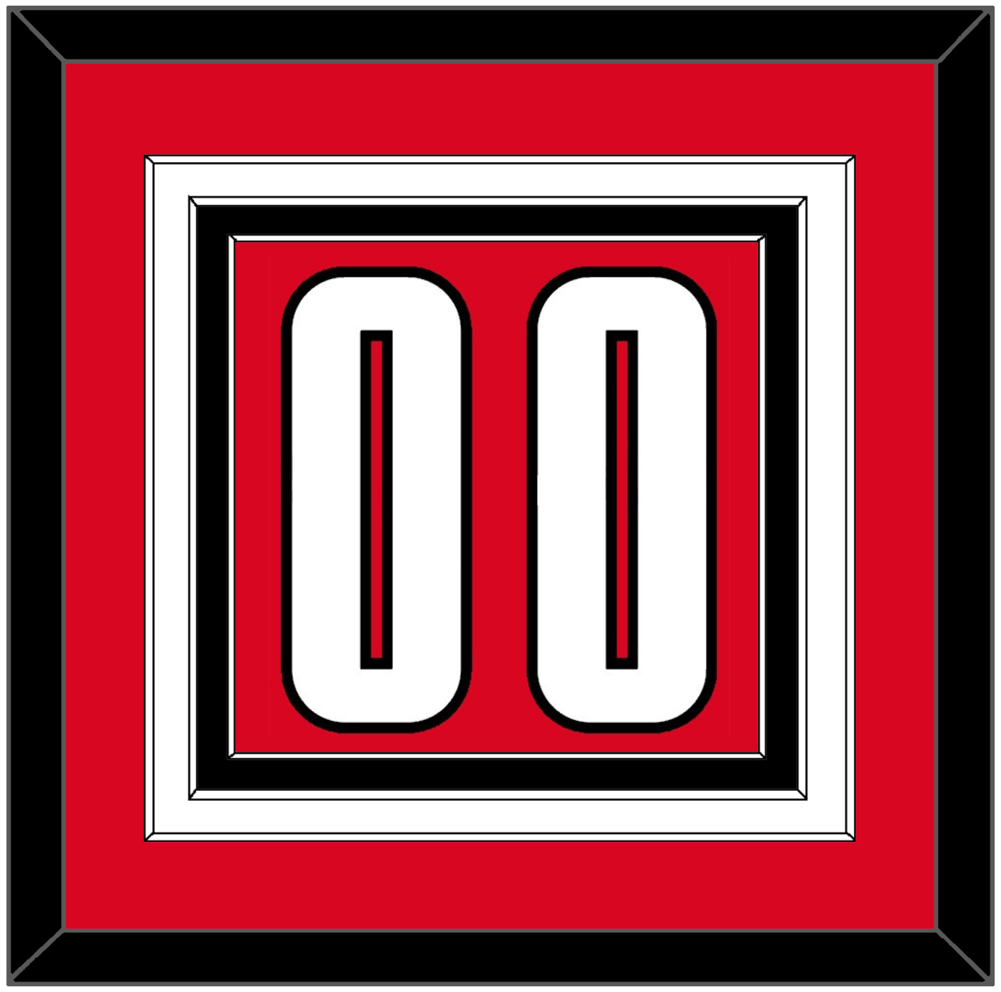 Canada Men’s Hockey Number - 2002 Olympics Road Red - Premier Tier 2