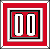 Canada Men’s Hockey Number - 2002 Olympics Road Red - Triple Mat 2