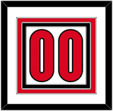 Canada Men’s Hockey Number - 2006 Olympics Home White - Triple Mat 1