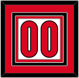 Canada Men’s Hockey Number - 2006 Olympics Home White - Triple Mat 2