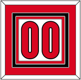 Canada Men’s Hockey Number - 2006 Olympics Home White - Triple Mat 2