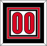 Canada Men’s Hockey Number - 2006 Olympics Home White - Triple Mat 3