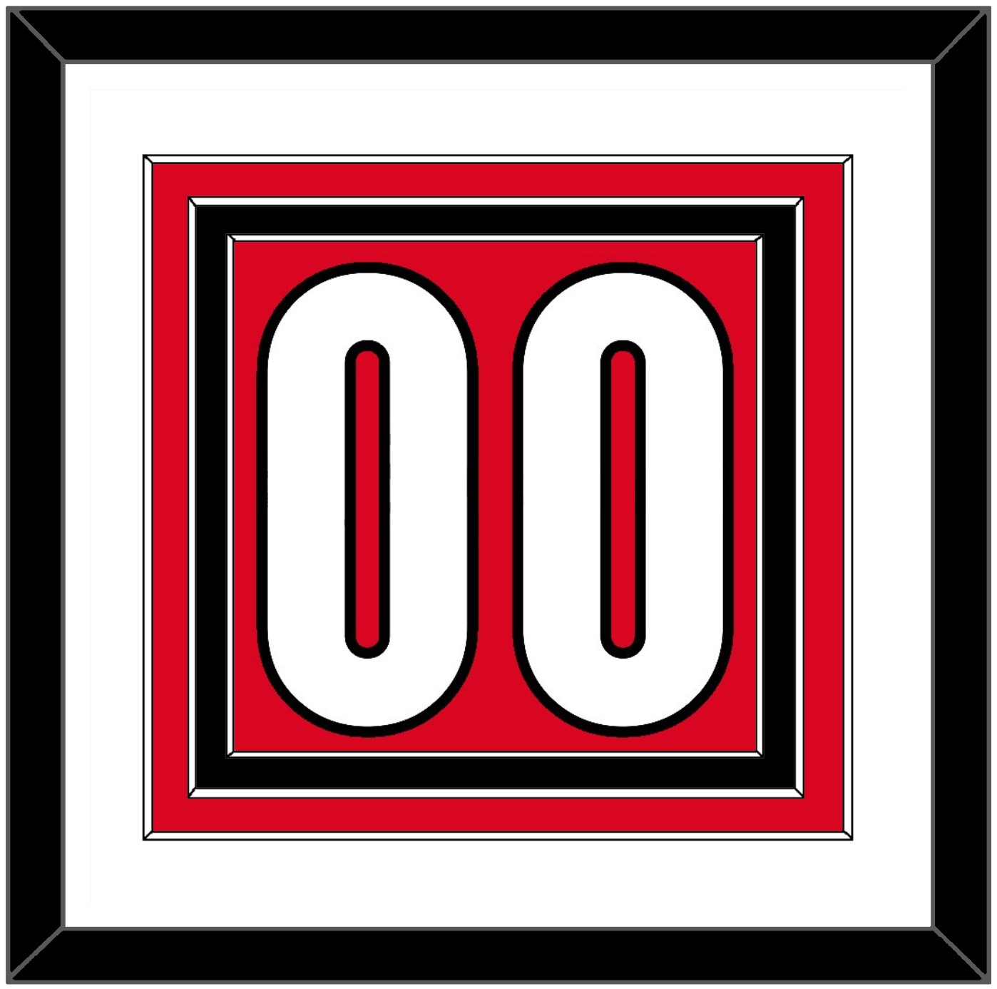 Canada Men’s Hockey Number - 2006 Olympics Road Red - Premier Tier 1