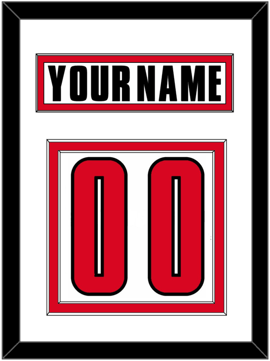 Canada Men's Hockey Nameplate & Number (Back) - 2002 Olympics Home White - Signature Tier 1