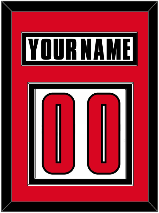 Canada Men's Hockey Nameplate & Number (Back) - 2002 Olympics Home White - Signature Tier 2