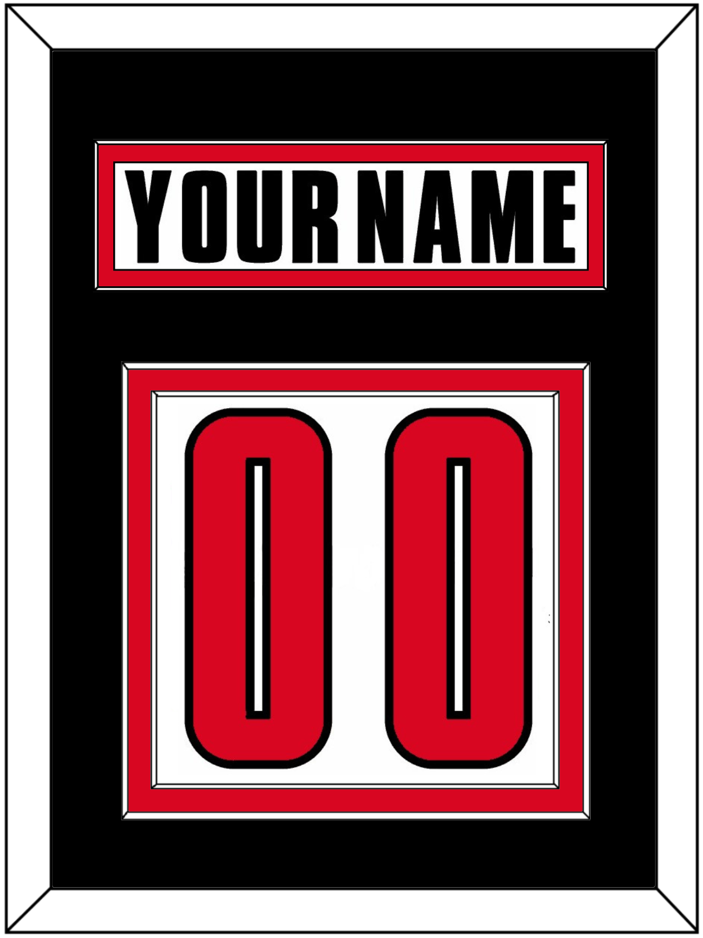 Canada Men's Hockey Nameplate & Number (Back) - 2002 Olympics Home White - Signature Tier 3