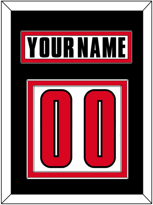 Canada Men's Hockey Nameplate & Number (Back) - 2002 Olympics Home White - Signature Tier 3