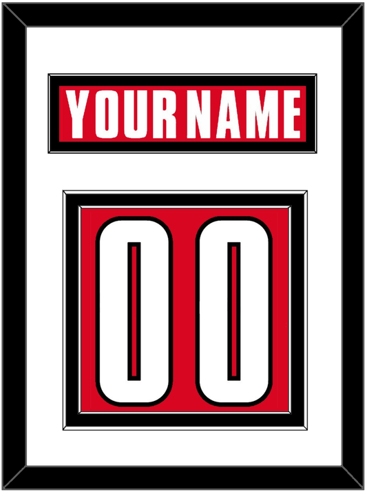 Canada Men's Hockey Nameplate & Number (Back) - 2002 Olympics Road Red - Signature Tier 1