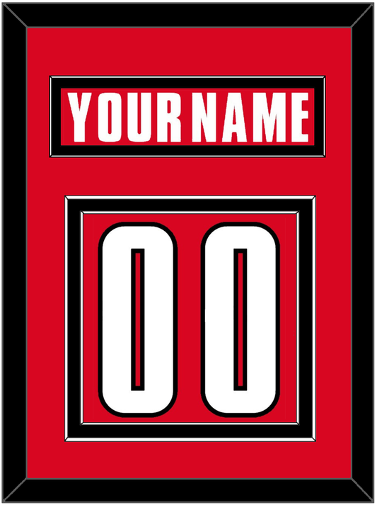 Canada Men's Hockey Nameplate & Number (Back) - 2002 Olympics Road Red - Signature Tier 2