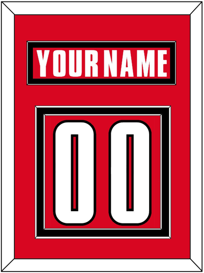 Canada Men's Hockey Nameplate & Number (Back) - 2002 Olympics Road Red - Signature Tier 2