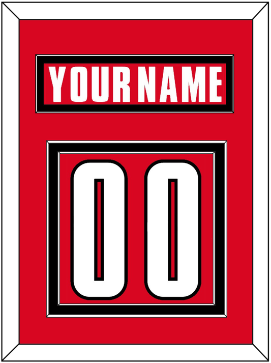 Canada Men's Hockey Nameplate & Number (Back) - 2002 Olympics Road Red - Signature Tier 2