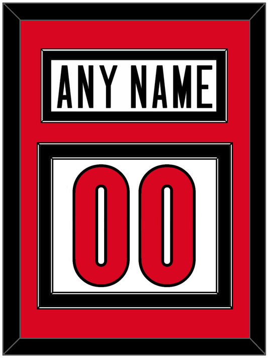 Canada Men's Hockey Nameplate & Number (Back) - 2006 Olympics Home White - Signature Tier 2