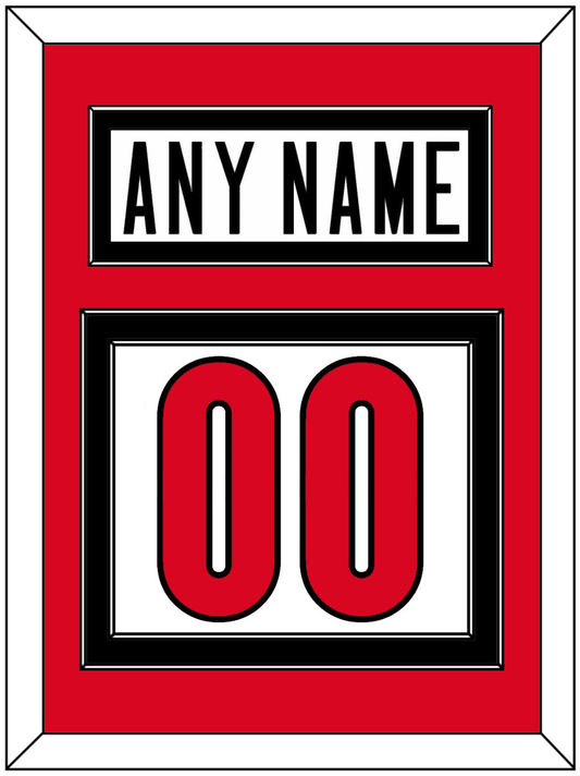 Canada Men's Hockey Nameplate & Number (Back) - 2006 Olympics Home White - Signature Tier 2