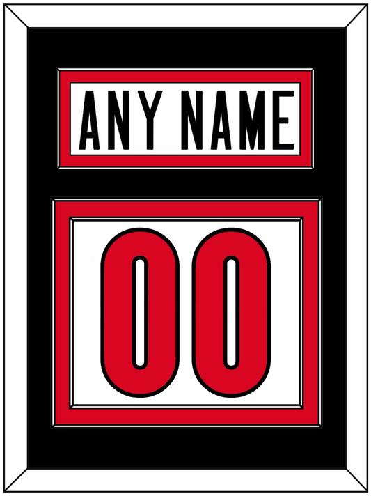 Canada Men's Hockey Nameplate & Number (Back) - 2006 Olympics Home White - Signature Tier 3