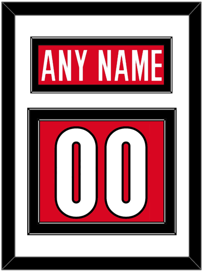 Canada Men's Hockey Nameplate & Number (Back) - 2006 Olympics Road Red - Signature Tier 1