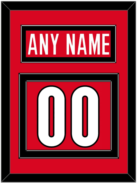 Canada Men's Hockey Nameplate & Number (Back) - 2006 Olympics Road Red - Signature Tier 2