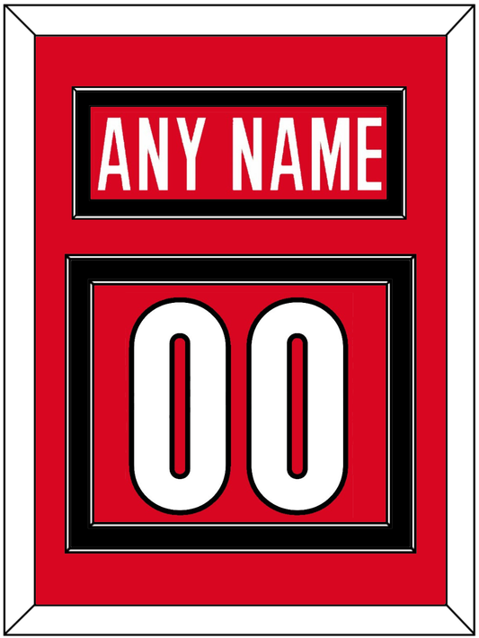 Canada Men's Hockey Nameplate & Number (Back) - 2006 Olympics Road Red - Signature Tier 2