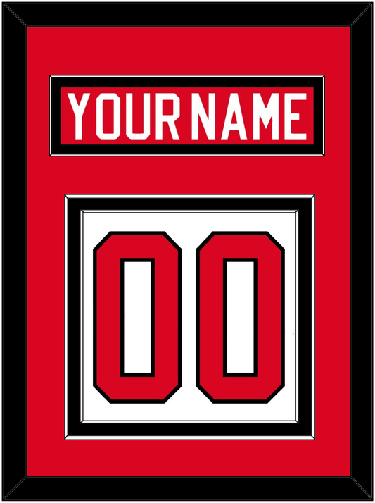 Canada Men's Hockey Nameplate & Number (Back) - 2010 Olympics Home White - Signature Tier 2