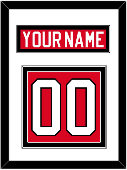Canada Men's Hockey Nameplate & Number (Back) - 2010 Olympics Road Red - Signature Tier 1