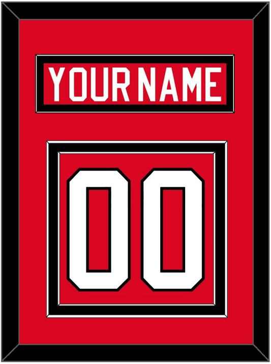 Canada Men's Hockey Nameplate & Number (Back) - 2010 Olympics Road Red - Signature Tier 2
