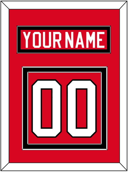 Canada Men's Hockey Nameplate & Number (Back) - 2010 Olympics Road Red - Signature Tier 2