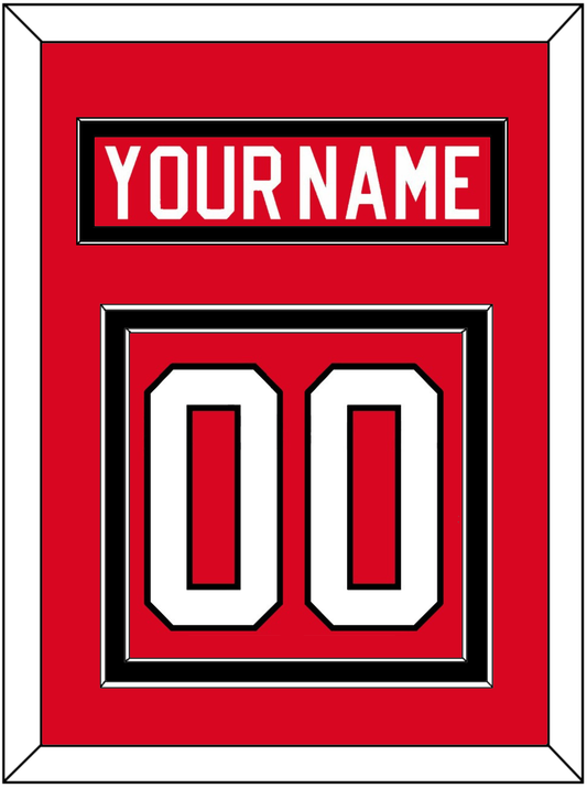 Canada Men's Hockey Nameplate & Number (Back) - 2010 Olympics Road Red - Signature Tier 2