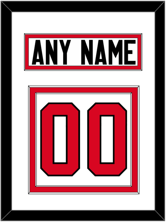 Canada Men's Hockey Nameplate & Number (Back) - 2014 Olympics Home White - Signature Tier 1