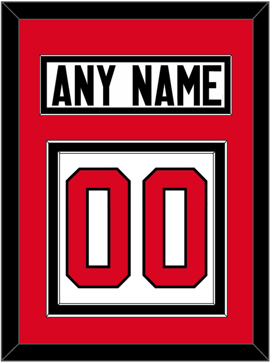 Canada Men's Hockey Nameplate & Number (Back) - 2014 Olympics Home White - Signature Tier 2