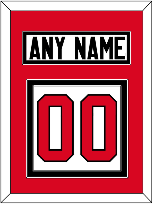 Canada Men's Hockey Nameplate & Number (Back) - 2014 Olympics Home White - Signature Tier 2
