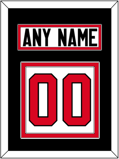 Canada Men's Hockey Nameplate & Number (Back) - 2014 Olympics Home White - Signature Tier 3