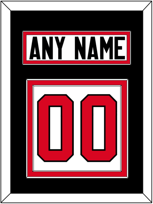 Canada Men's Hockey Nameplate & Number (Back) - 2014 Olympics Home White - Signature Tier 3