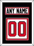 Canada Men's Hockey Nameplate & Number (Back) - 2014 Olympics Home White - Double Mat 3