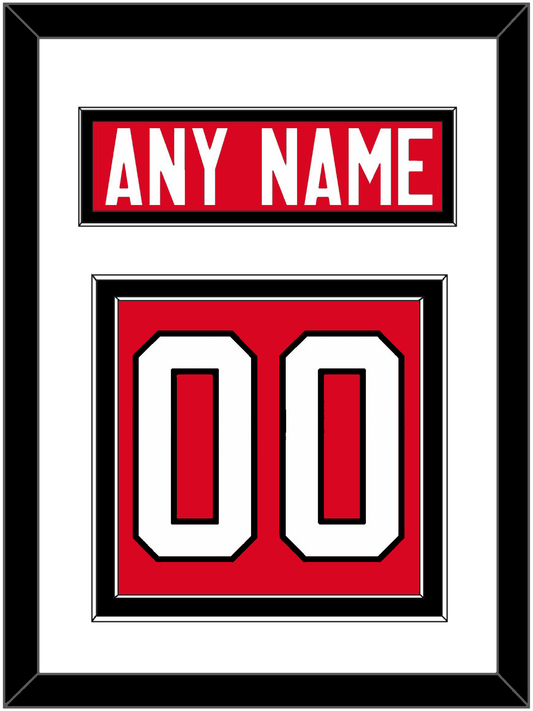 Canada Men's Hockey Nameplate & Number (Back) - 2014 Olympics Road Red - Signature Tier 1