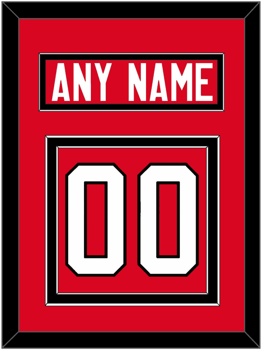 Canada Men's Hockey Nameplate & Number (Back) - 2014 Olympics Road Red - Signature Tier 2