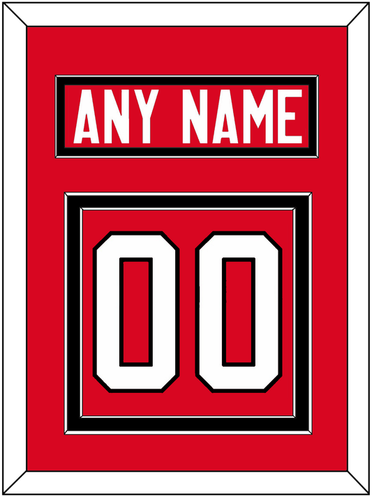 Canada Men's Hockey Nameplate & Number (Back) - 2014 Olympics Road Red - Signature Tier 2