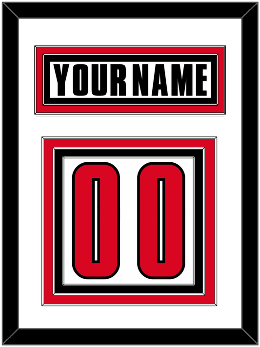 Canada Men's Hockey Nameplate & Number (Back) - 2002 Olympics Home White - Premier Tier 1