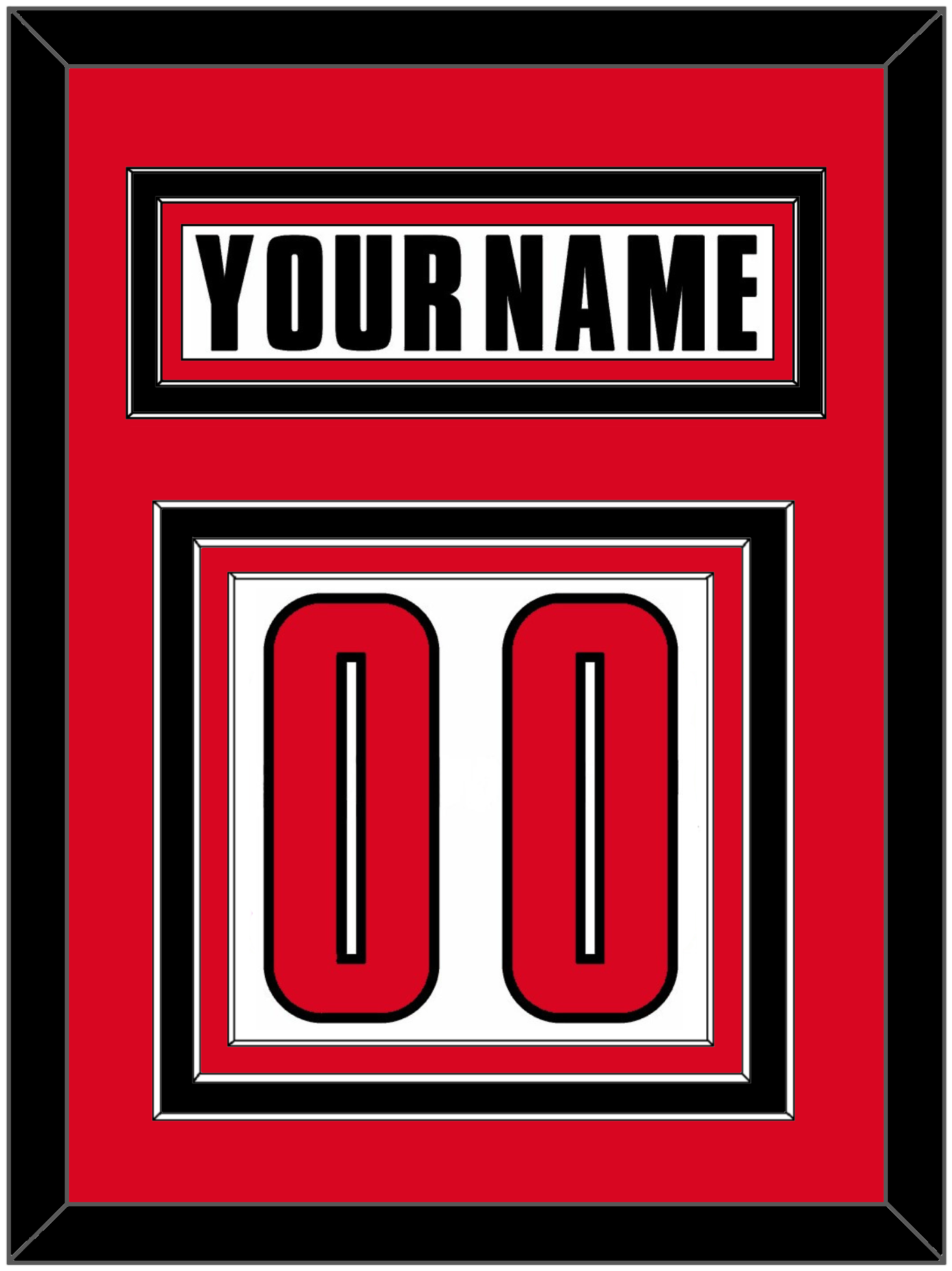 Canada Men's Hockey Nameplate & Number (Back) - 2002 Olympics Home White - Premier Tier 2