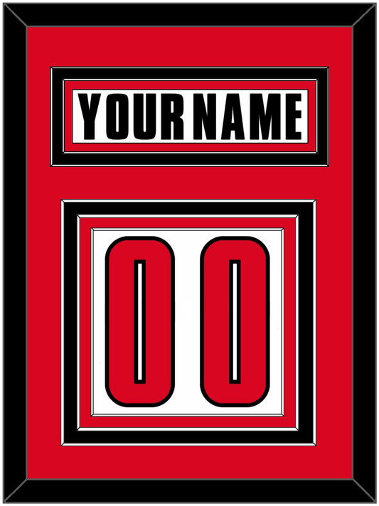 Canada Men's Hockey Nameplate & Number (Back) - 2002 Olympics Home White - Premier Tier 2