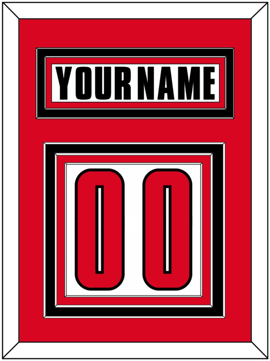Canada Men's Hockey Nameplate & Number (Back) - 2002 Olympics Home White - Premier Tier 2