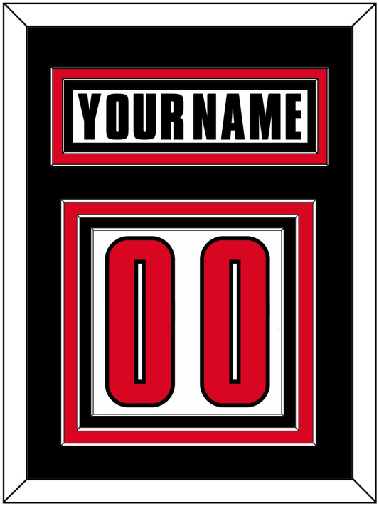 Canada Men's Hockey Nameplate & Number (Back) - 2002 Olympics Home White - Premier Tier 3